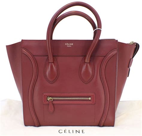 celine mini leather bag.